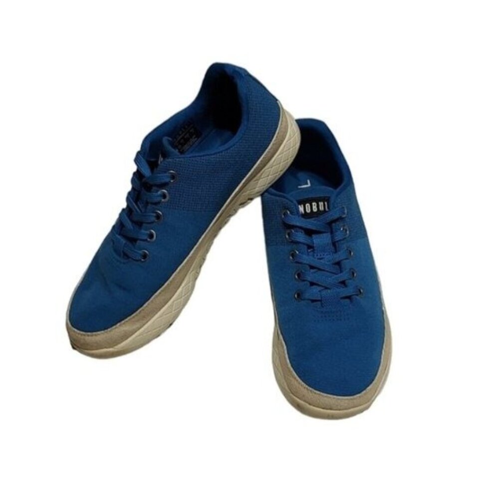 NoBull Bright Blue Canvas Trainers W8.5 M7